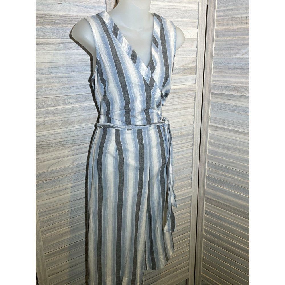 NWOT Harlow & Rose Med Striped Wide-Leg Jumpsuit